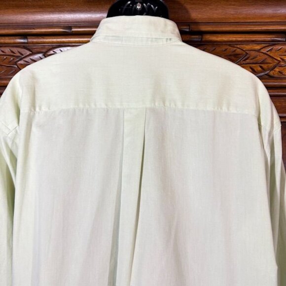 Izod Light Green Wrinkle Free 100% Cotton Button Down Shirt - Picture 5 of 11